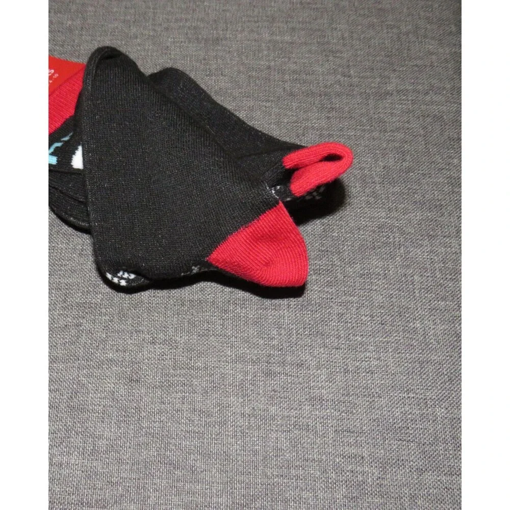 Women's MERRY CATMAS Cat Face Festive Christmas Holiday Crew Socks